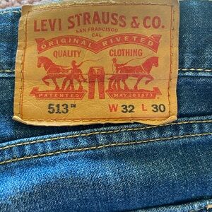 Levi's Slim Straight Blue Jeans 513